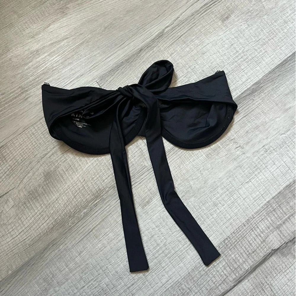 FRANKIE’S BIKINIS Cielo Underwire Bikini Top Black XL
